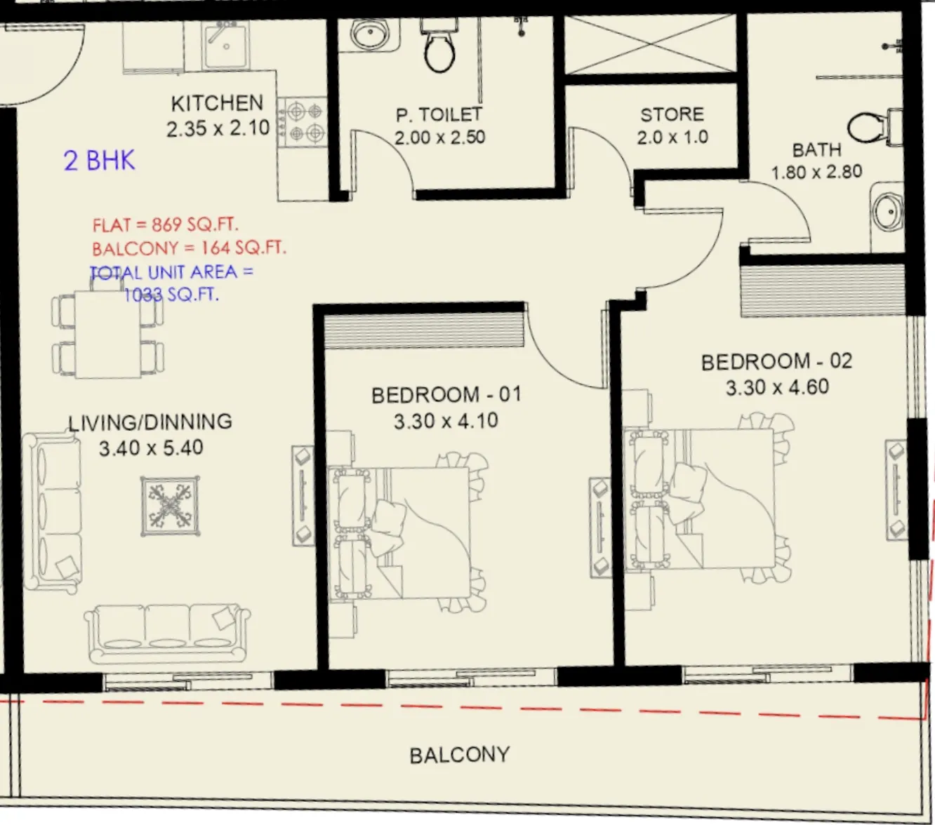 Dugasta Astra South floor plan