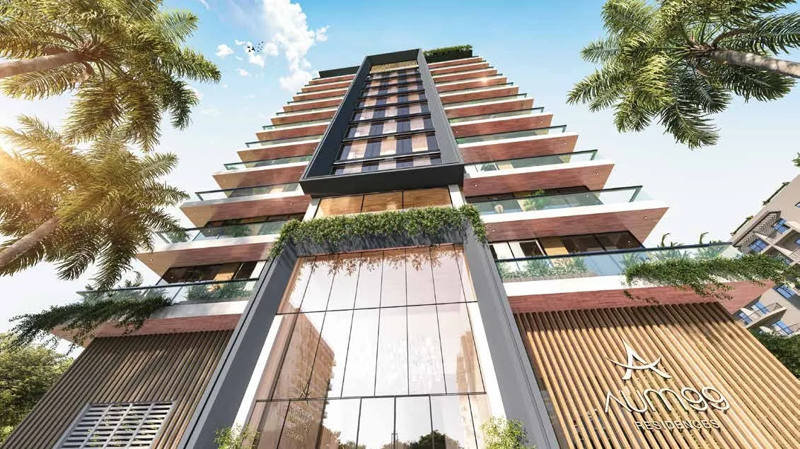 Exterior at Aum 99 Residences in Dubai Land Residence Complex Dubai