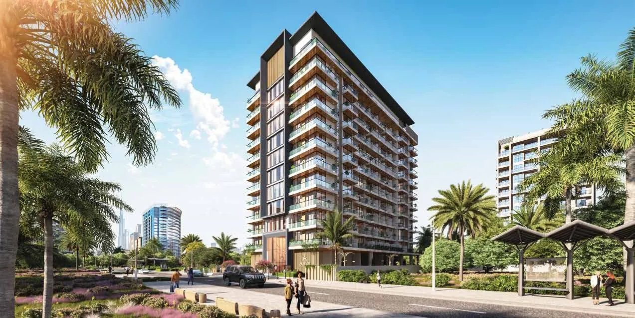 Exterior at Aum 99 Residences in Dubai Land Residence Complex Dubai