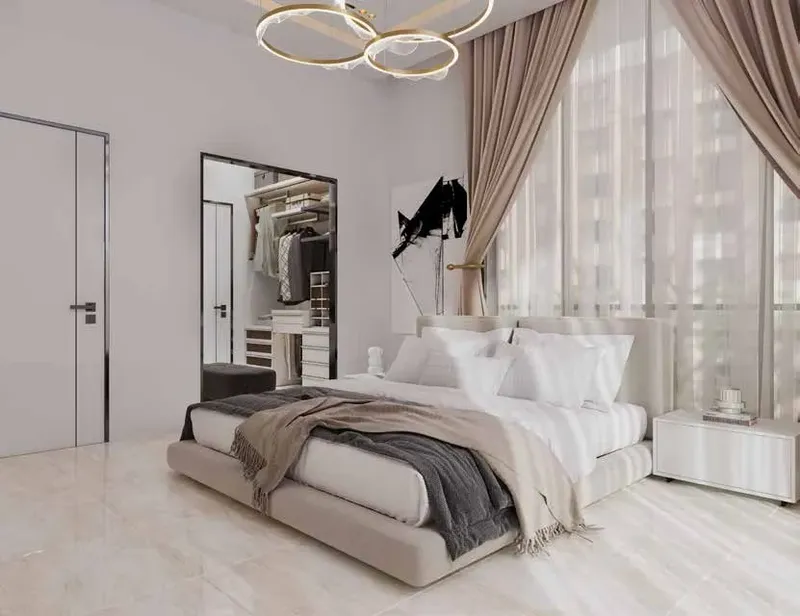 Interior at Aum 99 Residences in Dubai Land Residence Complex Dubai