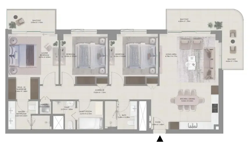 Emaar Aurea floor plan