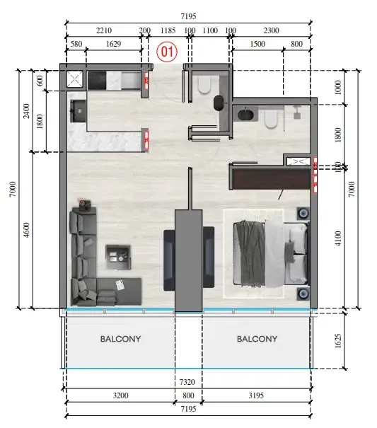 Tiger Group Auresta Tower floor plan
