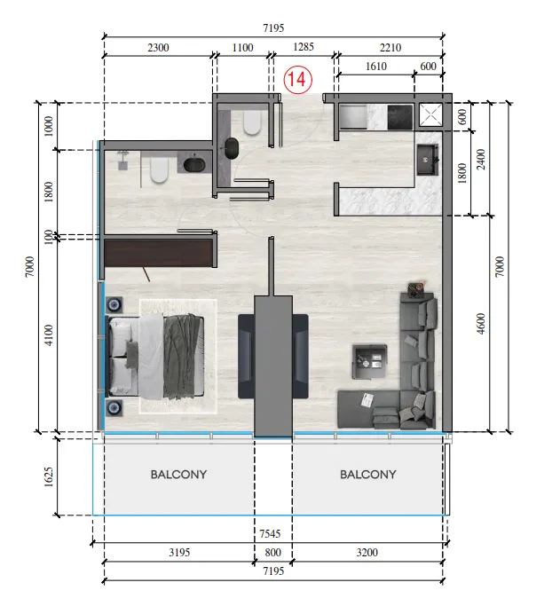 Tiger Group Auresta Tower floor plan