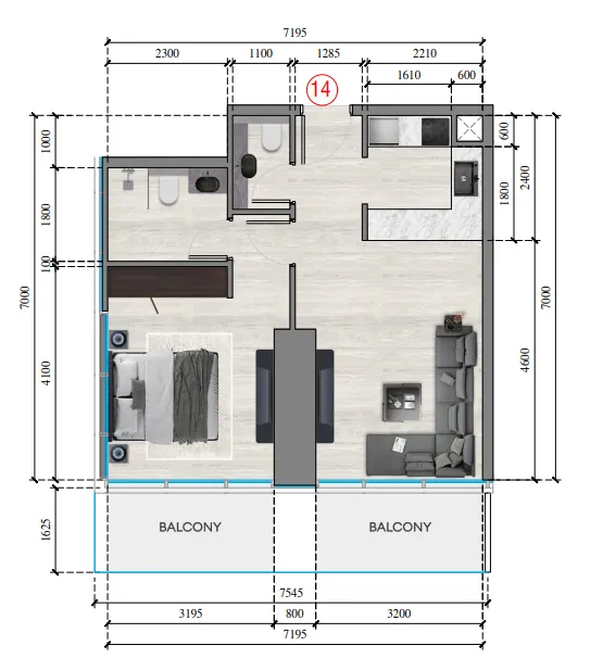 Tiger Group Auresta Tower floor plan