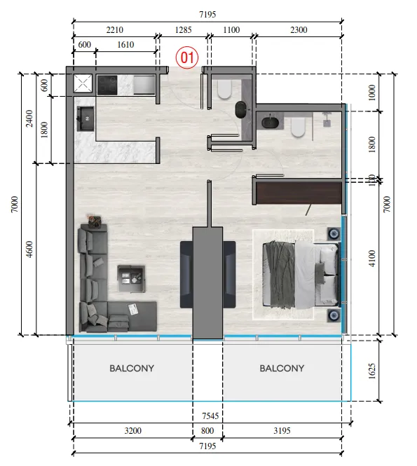 Tiger Group Auresta Tower floor plan