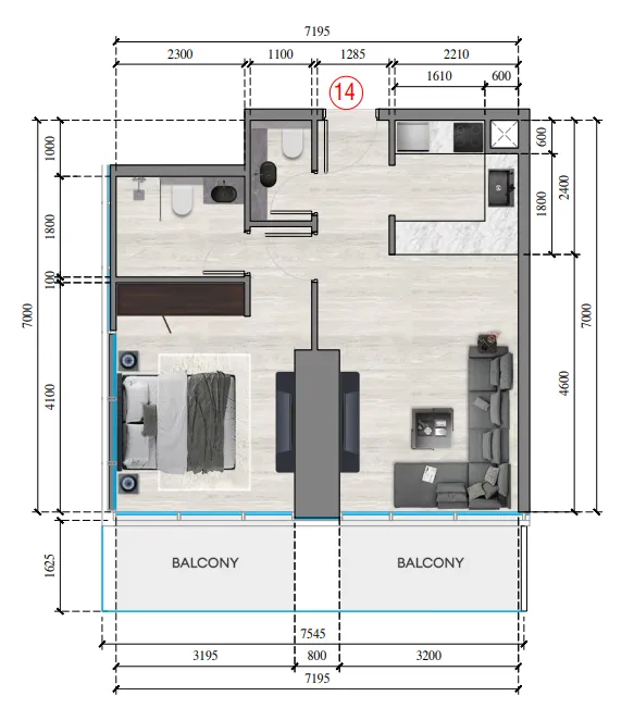 Tiger Group Auresta Tower floor plan