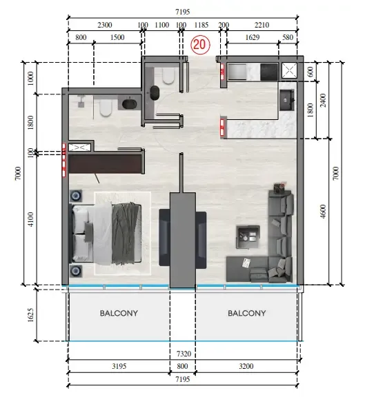 Tiger Group Auresta Tower floor plan