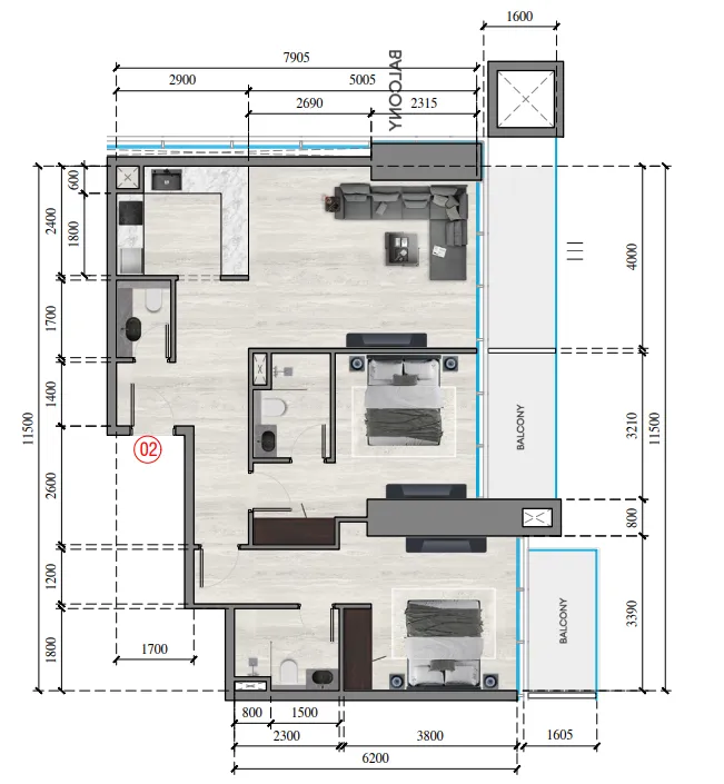 Tiger Group Auresta Tower floor plan