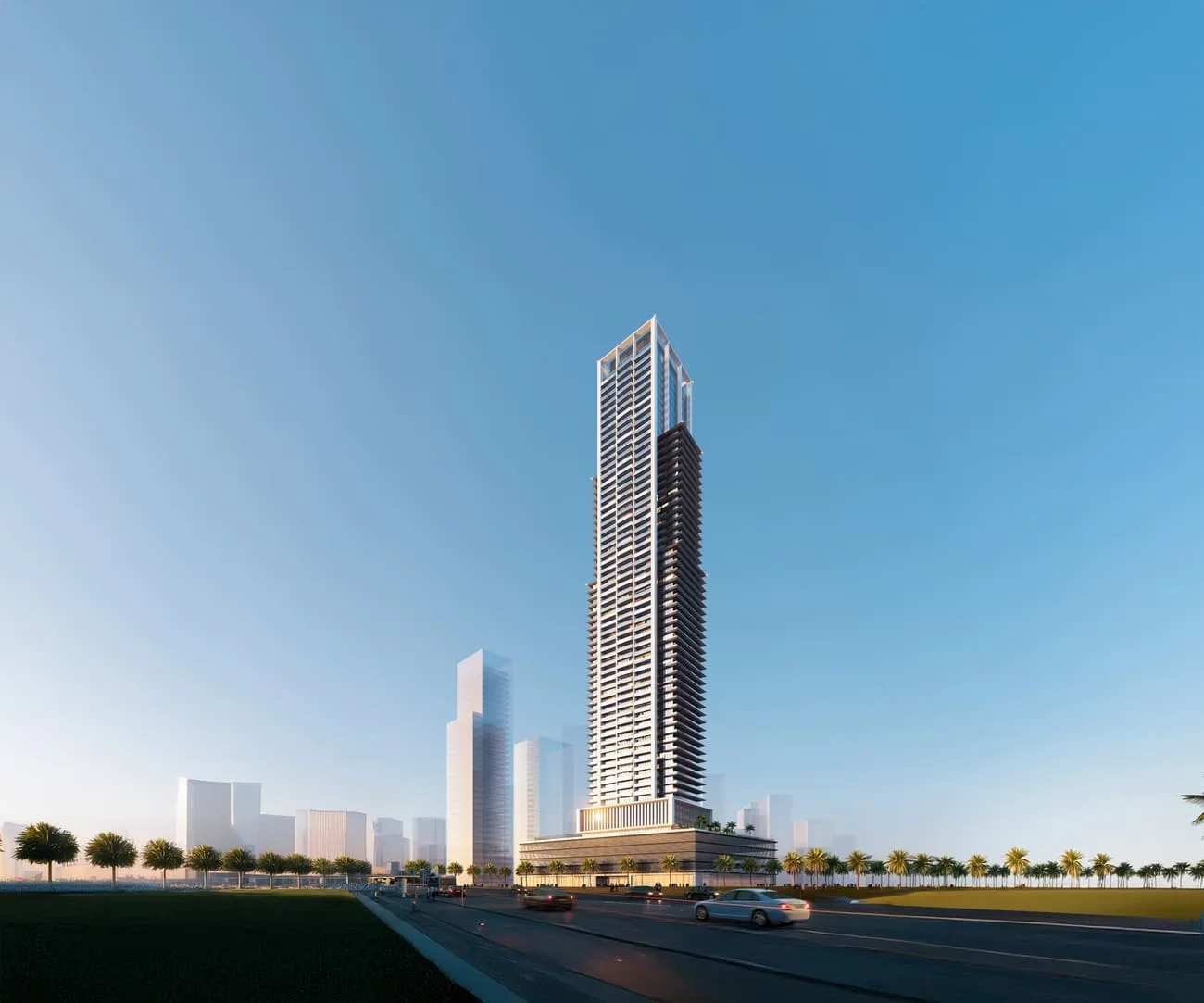 Exterior at Auresta Tower in JVC (Jumeirah Village Circle) Dubai
