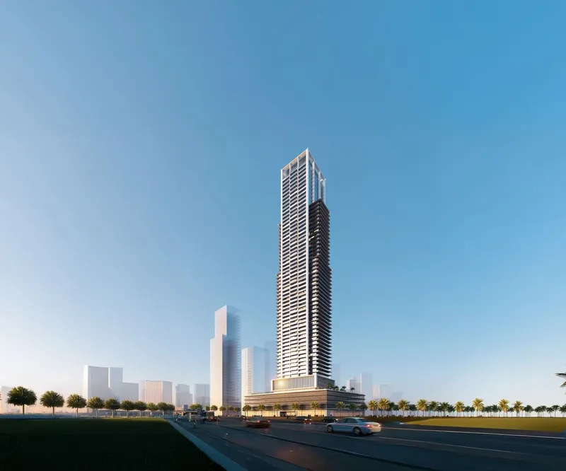 Exterior at Auresta Tower in JVC (Jumeirah Village Circle) Dubai