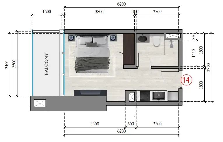 Tiger Group Auresta Tower floor plan