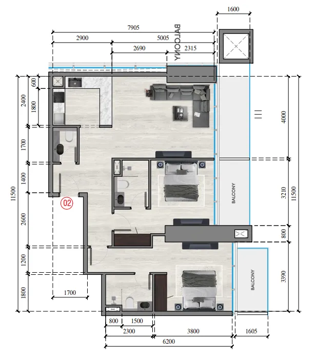 Tiger Group Auresta Tower floor plan