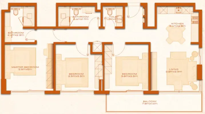 Avenew Development Avenew 888 - Modo floor plan