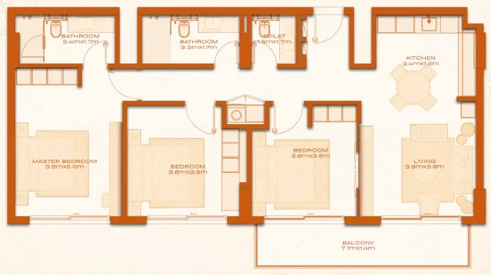 Avenew Development Avenew 888 - Modo floor plan