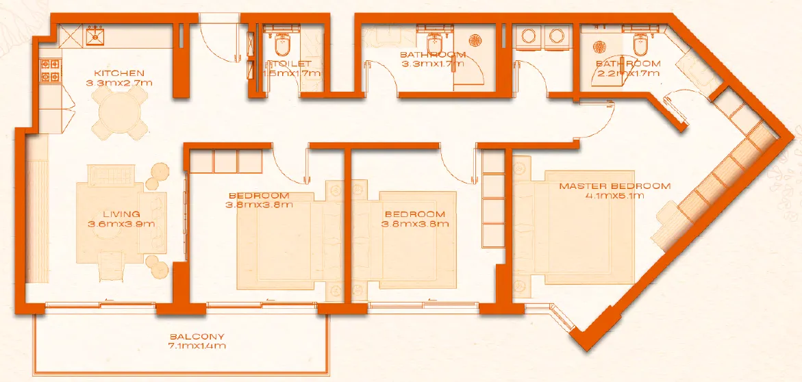 Avenew Development Avenew 888 - Modo floor plan