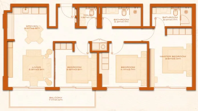 Avenew Development Avenew 888 - Modo floor plan