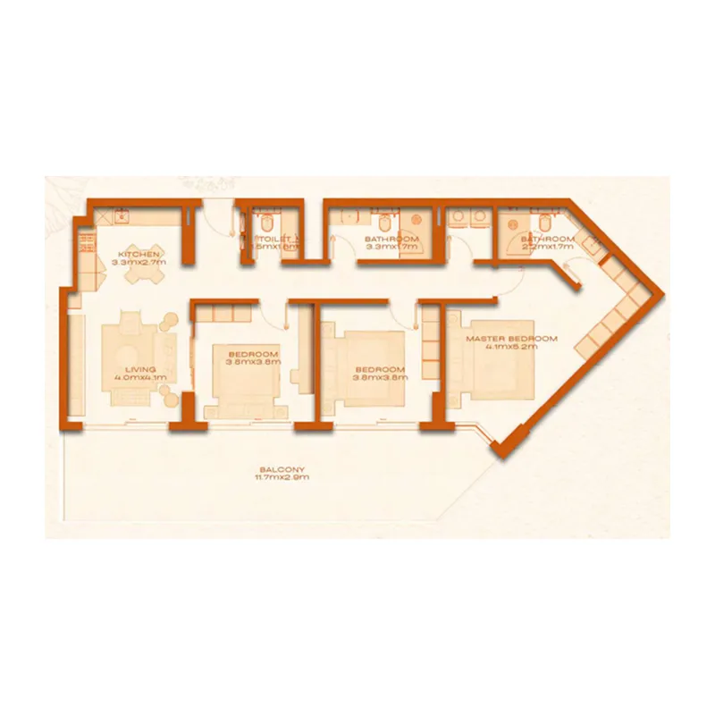 Avenew Development Avenew 888 - Modo floor plan