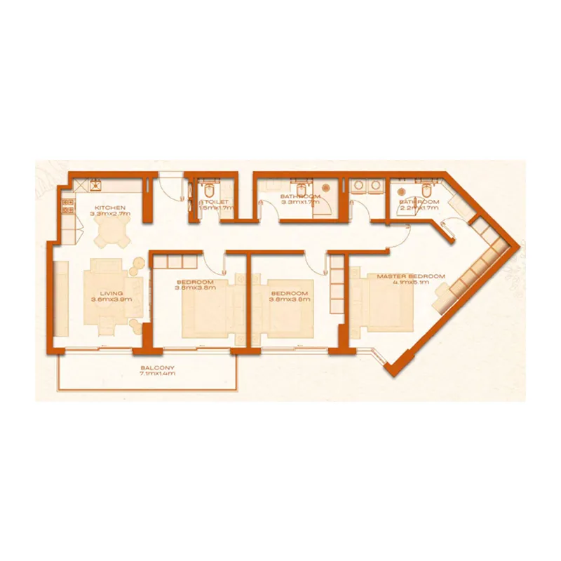 Avenew Development Avenew 888 - Modo floor plan