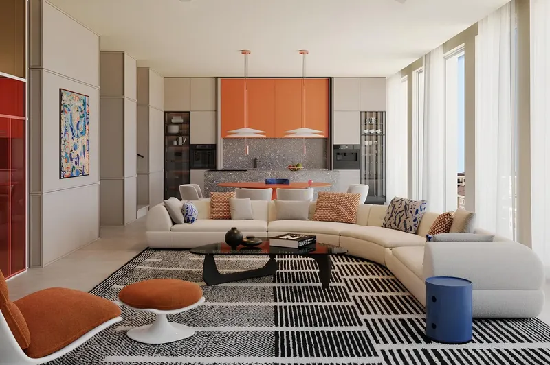 Interior at Avenew 888 - Modo in Dubai South Dubai