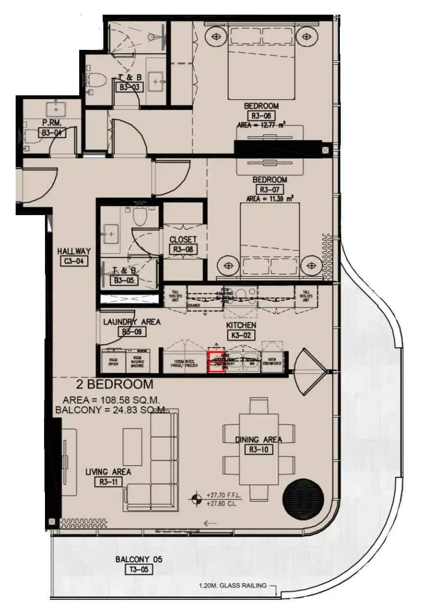Azha Properties Azha Millennium Residences floor plan