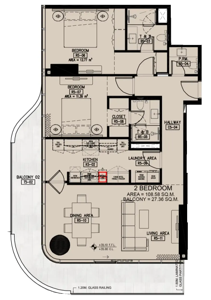 Azha Properties Azha Millennium Residences floor plan