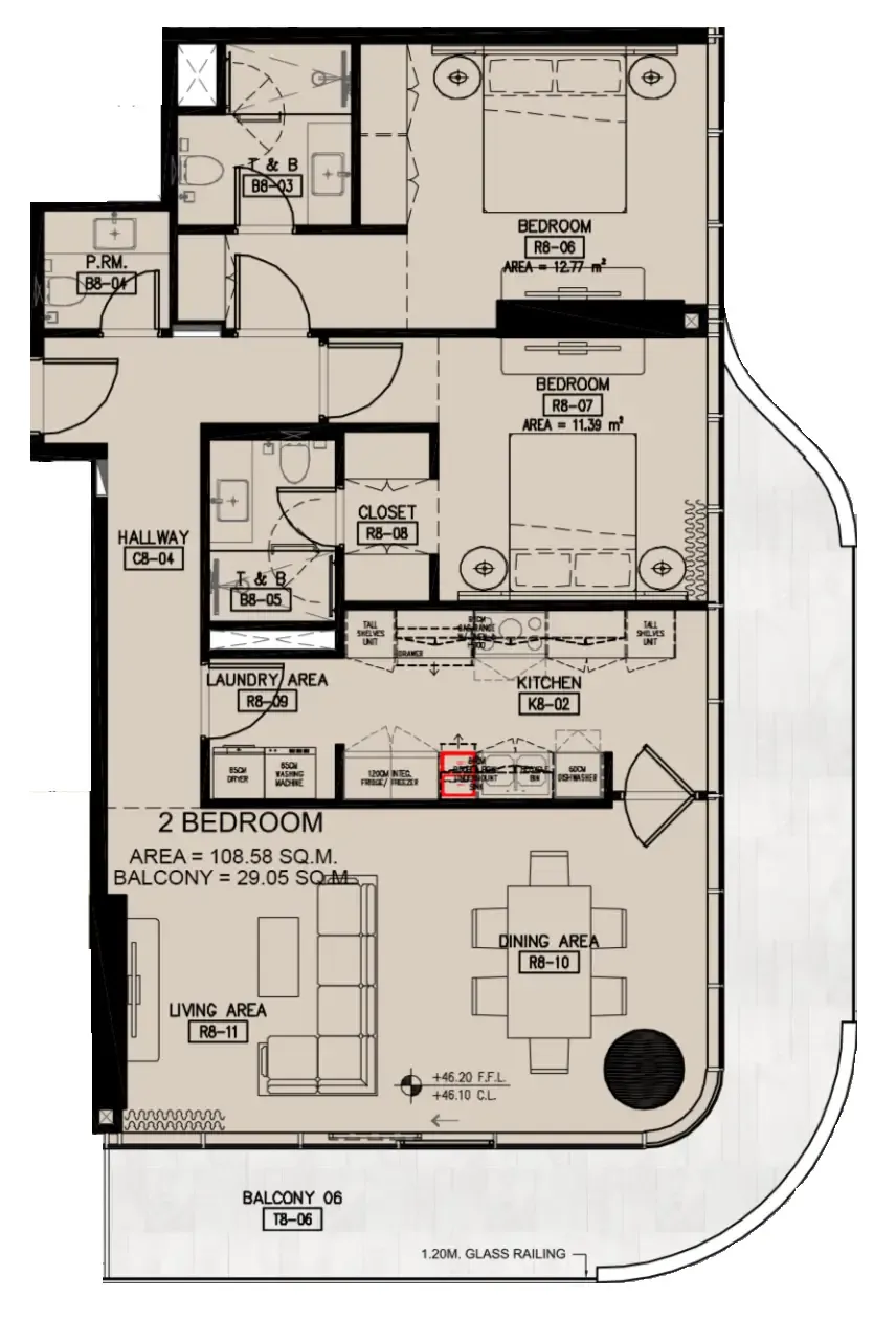 Azha Properties Azha Millennium Residences floor plan