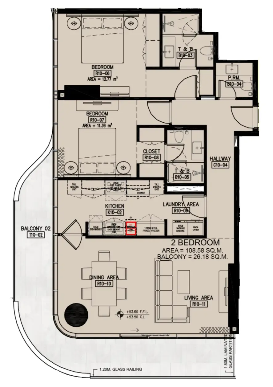 Azha Properties Azha Millennium Residences floor plan