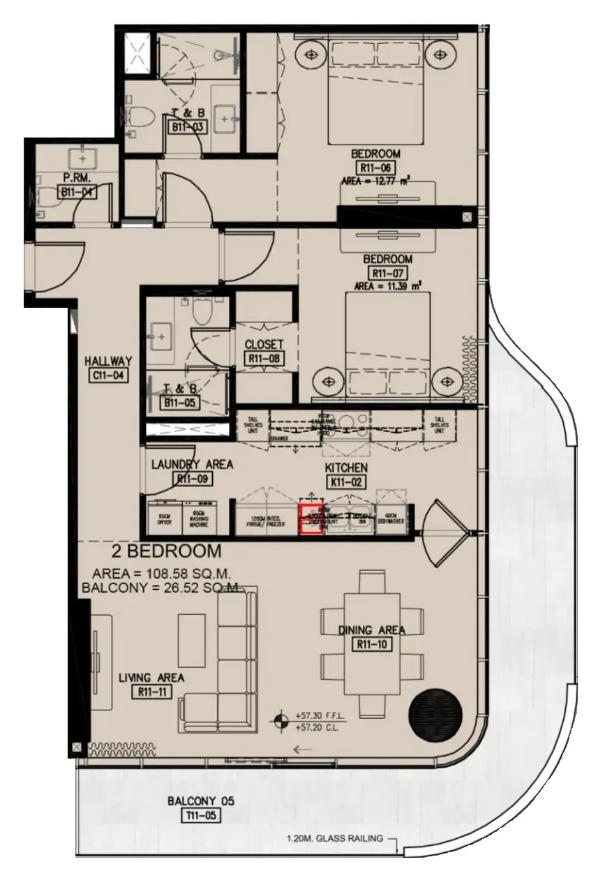 Azha Properties Azha Millennium Residences floor plan