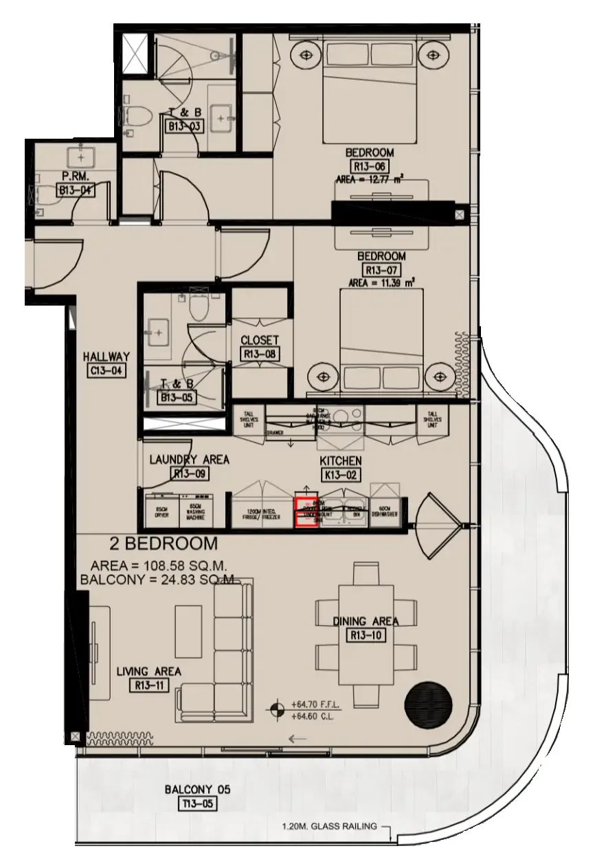 Azha Properties Azha Millennium Residences floor plan