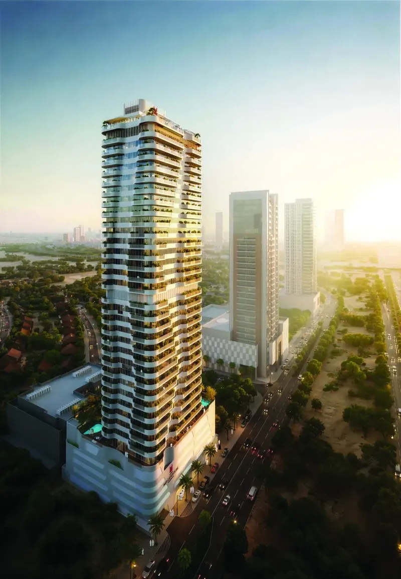 Exterior at Azha Millennium Residences in Dubai