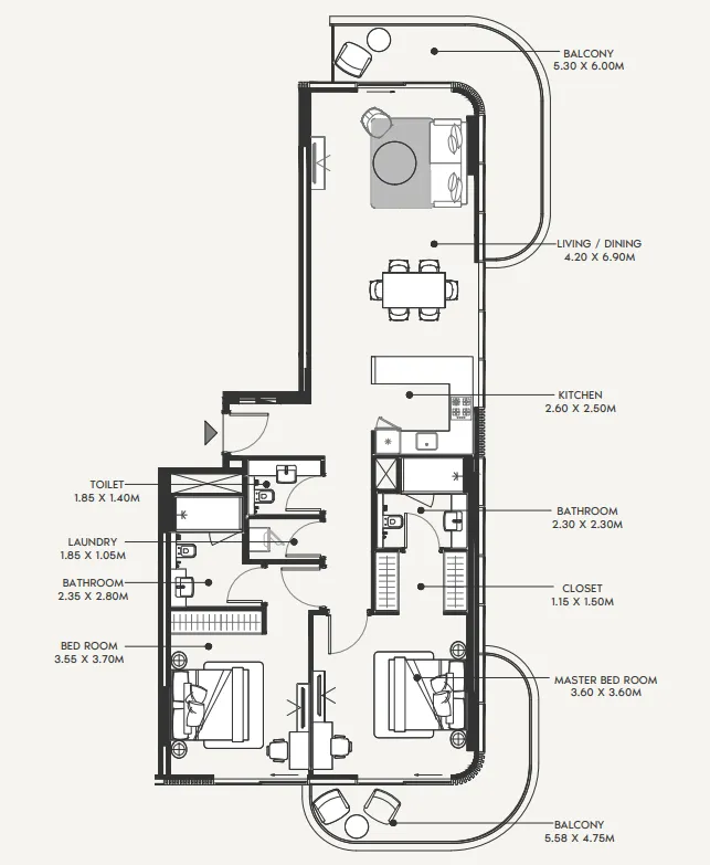 Azizi Azizi Amir floor plan