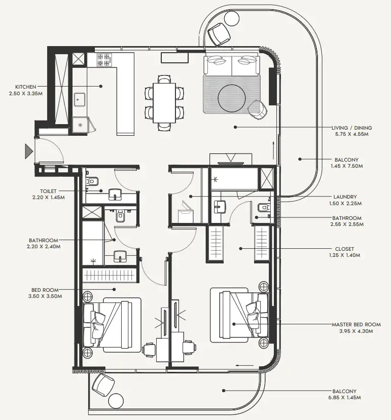 Azizi Azizi Amir floor plan