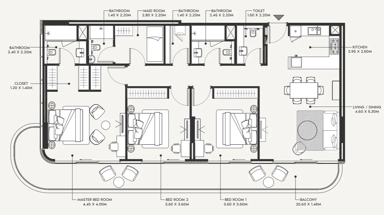 Azizi Azizi Amir floor plan