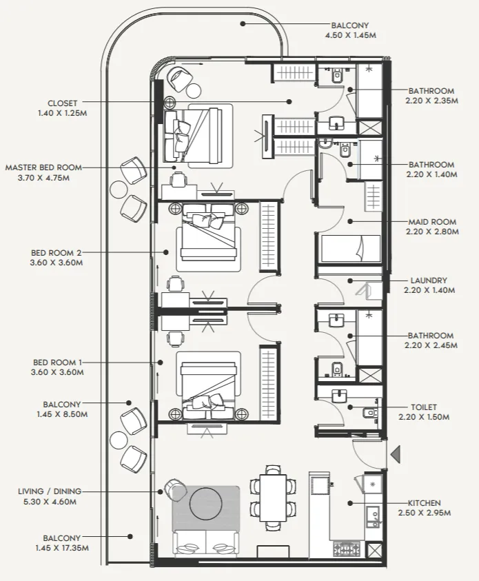 Azizi Azizi Amir floor plan