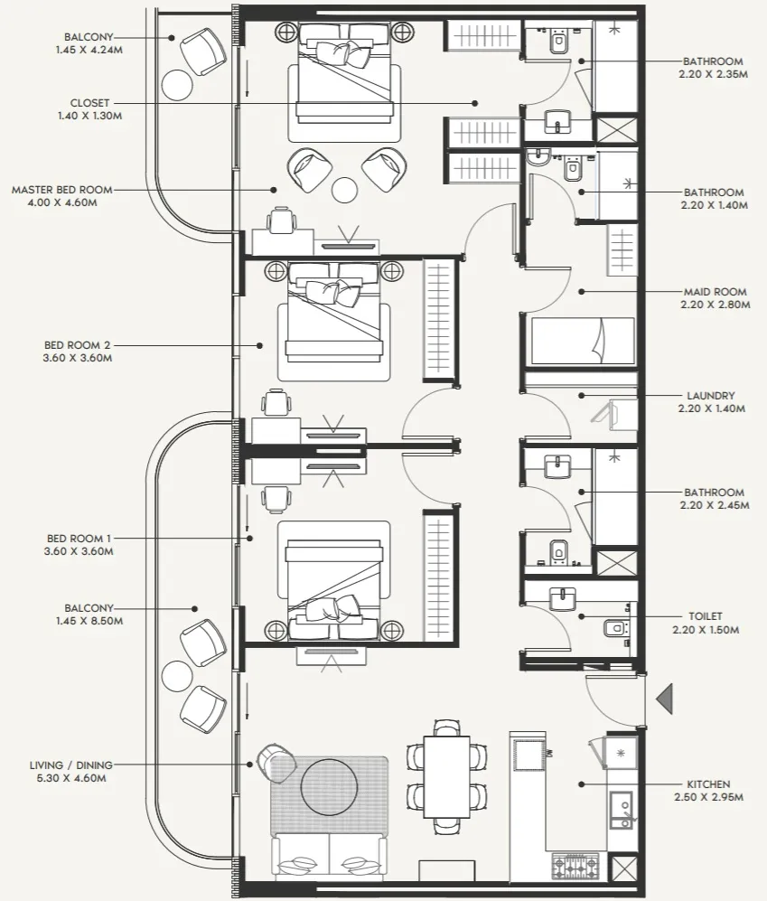 Azizi Azizi Amir floor plan
