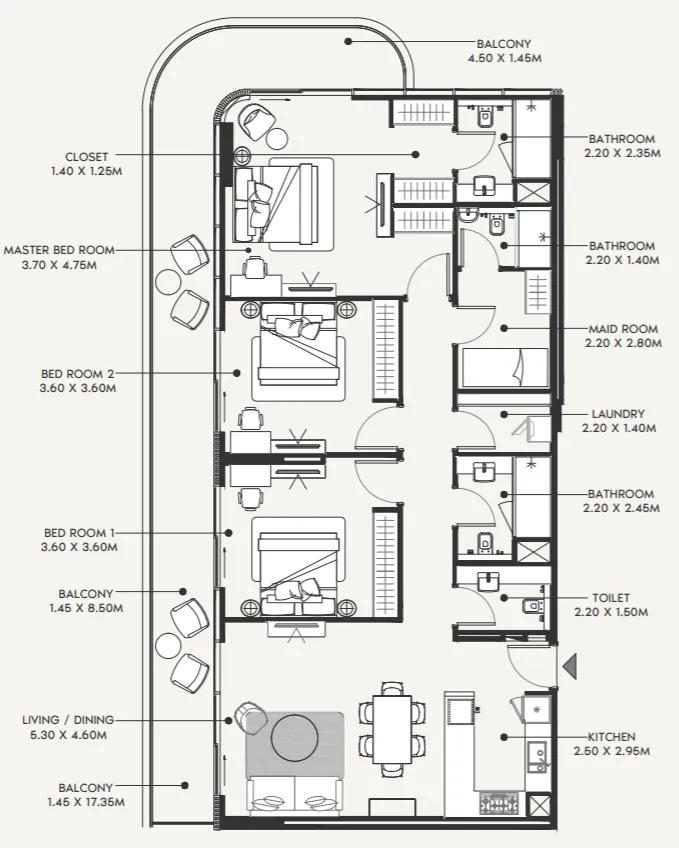 Azizi Azizi Amir floor plan