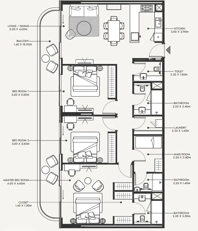 Azizi Azizi Amir floor plan