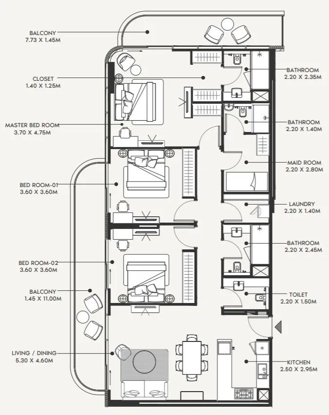 Azizi Azizi Amir floor plan