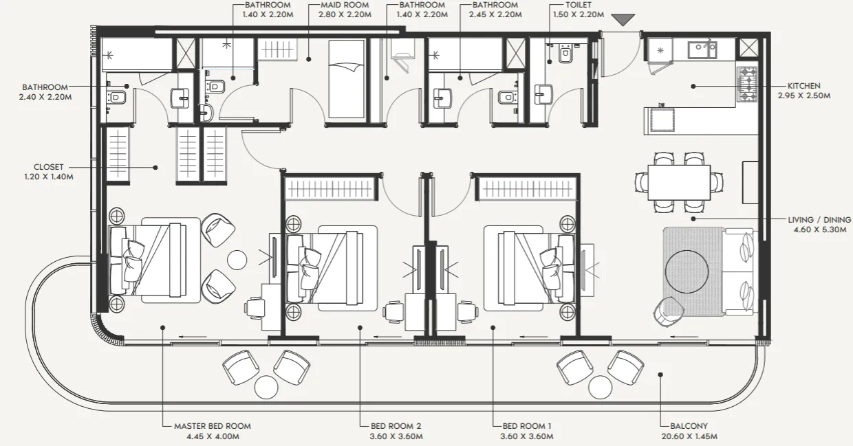 Azizi Azizi Amir floor plan