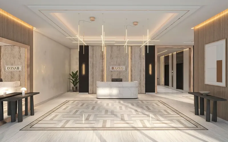 Lobby at Azizi David in Al Jaddaf Dubai