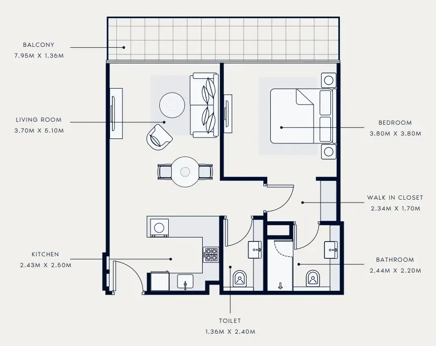 Azizi Azizi Grand floor plan