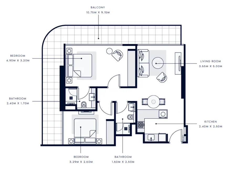 Azizi Azizi Grand floor plan