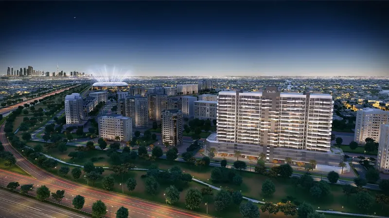 Exterior at Azizi Grand in Dubai Sports City Dubai