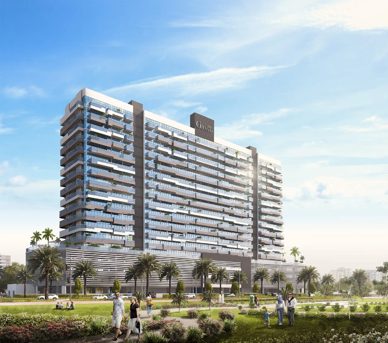 Exterior at Azizi Grand in Dubai Sports City Dubai