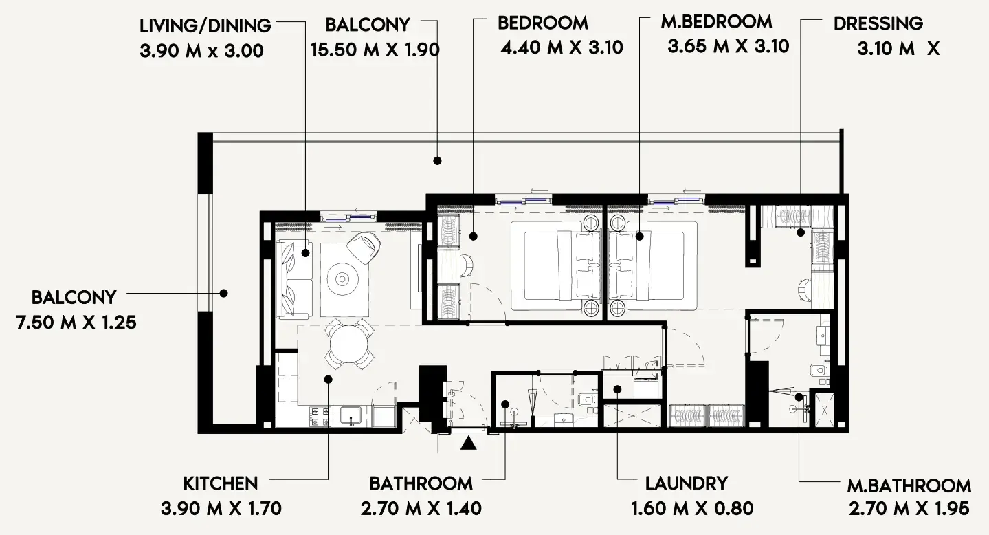 Azizi Azizi Lina floor plan