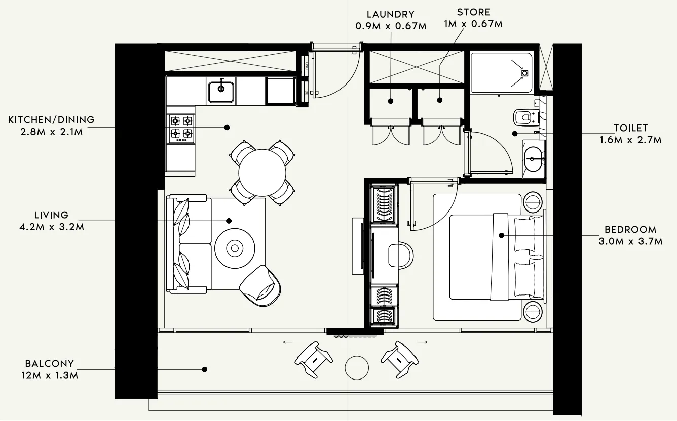 Azizi Azizi Milan floor plan