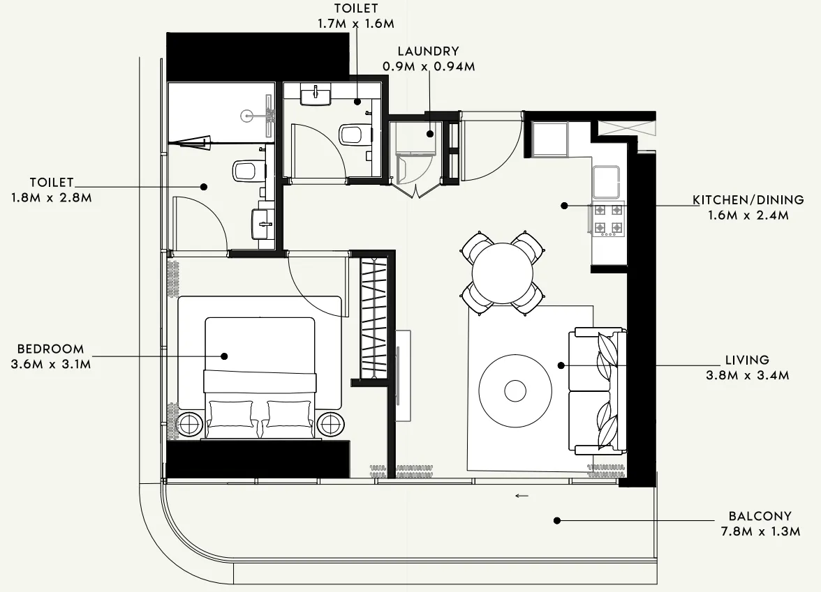Azizi Azizi Milan floor plan