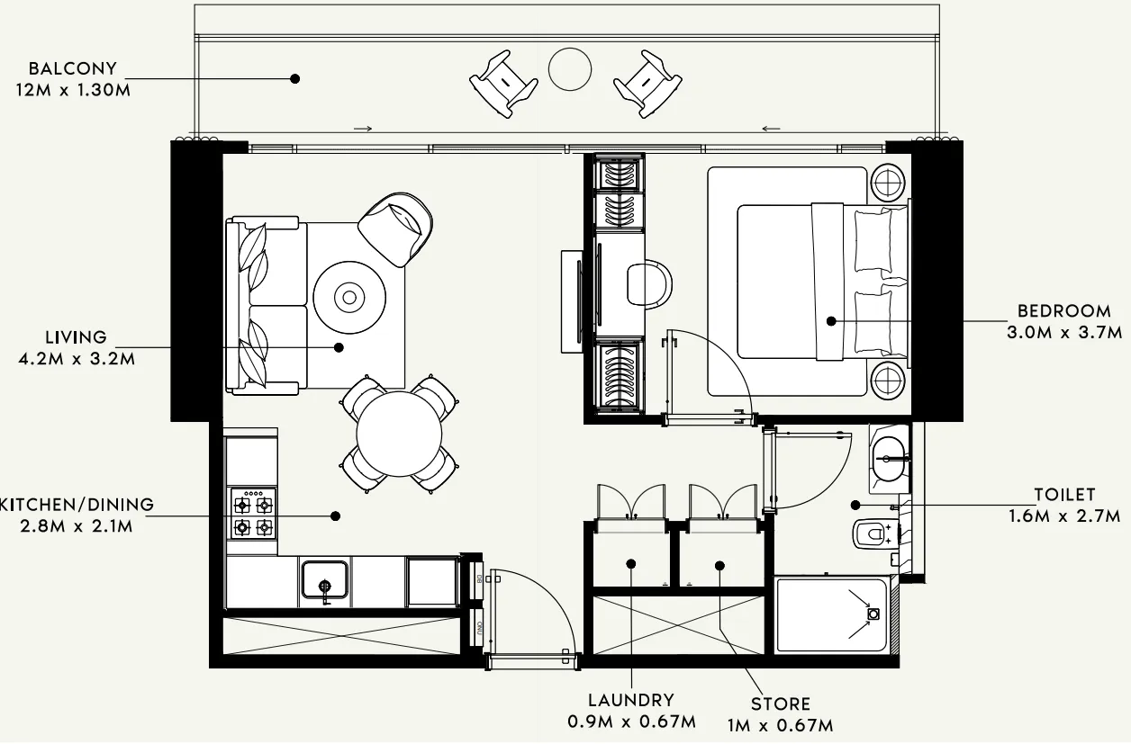 Azizi Azizi Milan floor plan