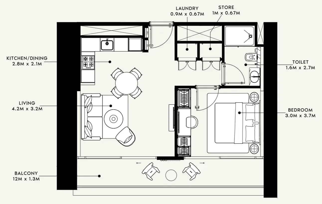 Azizi Azizi Milan floor plan