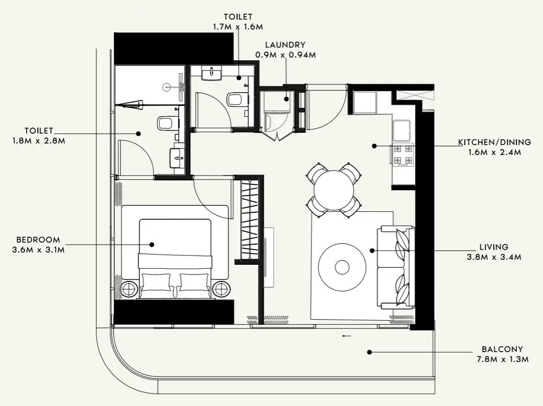 Azizi Azizi Milan floor plan